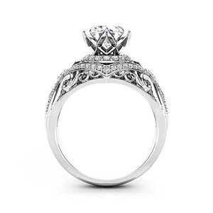 2 Carats Moissanite Anillos De Bizuteria Real 14K Ring for Women Oval Engagement
