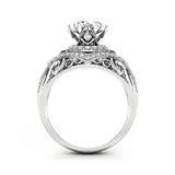 2 Carats Moissanite Anillos De Bizuteria Real 14K Ring for Women Oval Engagement