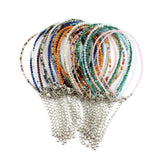 2MM Faceted Stone Beads Bracelet Zircon Lapis Lazuli Aquamarine Turquo