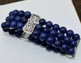 Lapis Lazuli Beads Stretch Bracelet 8mm 7.5''