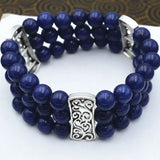 Lapis Lazuli Beads Stretch Bracelet 8mm 7.5''