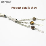 33 Beads Africa Tiger Eye Stone Round Shape 8mm Tasbih Allah Rosary Prayer Beads