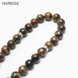 33 Beads Africa Tiger Eye Stone Round Shape 8mm Tasbih Allah Rosary Prayer Beads