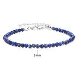3mm Stone Beads Bracelet Lapis Tiger Eye Couple Bracelets