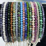3mm Stone Beads Bracelets Sterling Silver Charming Couple Bracelets