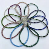 3mm Stone Beads Bracelets Sterling Silver Charming Couple Bracelets