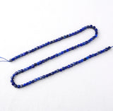 Lapis Lazuli Faceted Cube Beads 4*4mm for Jewelry Making