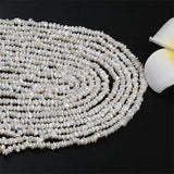 4-5mm Middle Drilled Keshi Freshwater Pearl Strands