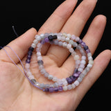 4mm Fluorite Morganite Cube Beads Faceted Square Loose Spacer Beads Quartz 14''