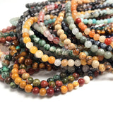 4mm Pink Crystal Quartz Agate Beads Necklace Garnet Bracelet Choker