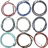 4mm Tiger Eye Sodalite Amazonite Labradorite Beads Necklace