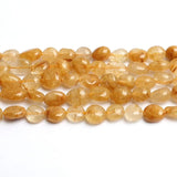 5-8mm Tourmaline Rutilated Quartz Irregular Stone Beads 15in Strand