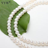 6-7mm Round Freshwater Pearl Spacer Beads for Jewelry Making