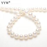 6-7mm Round Freshwater Pearl Spacer Beads for Jewelry Making