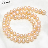 6-7mm Round Freshwater Pearl Spacer Beads for Jewelry Making