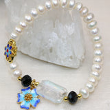 6*8mm Pearl Beads Women Strand Bracelets Cloisonne High Party Gift Diy Jewelry