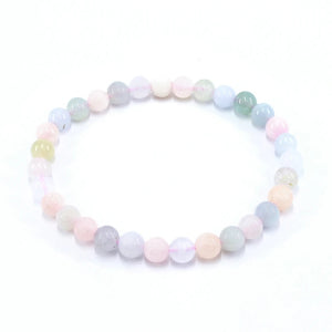 6MM Stone Bracelets Tourmaline Amethyst Amazonite