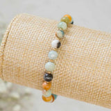 6mm Multicolour Amazonite Beads Bracelet 14k Filled Colorful Dark Matter Bless