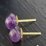 6mm Amethyst Beads Earrings - Christmas Easter Classic Cultured FOOL'S