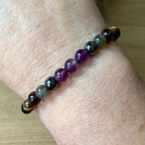 6mm Amethyst Labradorite Smoky Quartz Bracelet for Inspiration