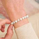 6mm Howlite Gemstone 14k Filled Bracelet for Healing National Style