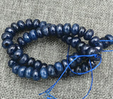 6x10mm Dark Sapphire Abacus Gems Loose Beads 15''