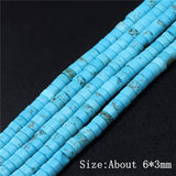 6x3mm Stone Spacer Beads Smooth Quartzs Crystals Jades for Jewelry Making