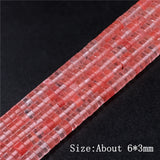 6x3mm Stone Spacer Beads Smooth Quartzs Crystals Jades for Jewelry Making