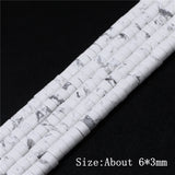 6x3mm Stone Spacer Beads Smooth Quartzs Crystals Jades for Jewelry Making