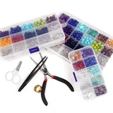 7 Chakra Bead Kit 8MM Stones & Tool for DIY Bracelet Making