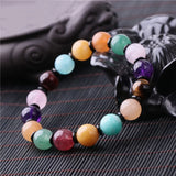 7 Chakra Gem Stones Yogi Bracelet Tiger Eye Lapis Crystals Rope Bracelet