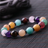 7 Chakra Gem Stones Yogi Bracelet Tiger Eye Lapis Crystals Rope Bracelet