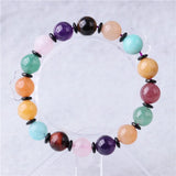 7 Chakra Gem Stones Yogi Bracelet Tiger Eye Lapis Crystals Rope Bracelet