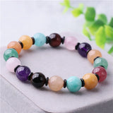 7 Chakra Gem Stones Yogi Bracelet Tiger Eye Lapis Crystals Rope Bracelet