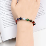7 Chakra Stone Bracelet Adjustable Vintage Bohomia Bangle Womens/Girls/Child
