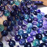 7A Colorful Fluorite Gemstone Beads for 925 Silver Jewelry Making 15"
