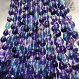 7A Colorful Fluorite Gemstone Beads for 925 Silver Jewelry Making 15"