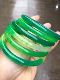 Emerald Green Jade Bracelet Women Bangle Jewelry