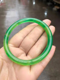 Emerald Green Jade Bracelet Women Bangle Jewelry