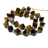 8-9MM Faceted Pyramid Stone Beads for Jewelry Making
