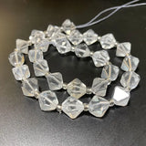 8-9MM Faceted Pyramid Stone Beads for Jewelry Making