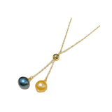 7mm Freshwater Pearl Pendant 18K Necklace Jewelry