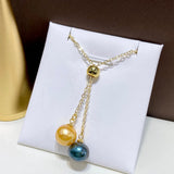 7mm Freshwater Pearl Pendant 18K Necklace Jewelry