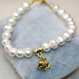 8-9mm Pearl Beads Bracelet for Weddings DIY Cloisonne Jewelry