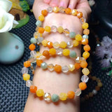 8mm Mixed Rutilated Quartzs Beads Bracelet Women Men Jewelry Gift
