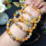 8mm Mixed Rutilated Quartzs Beads Bracelet Women Men Jewelry Gift