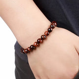 8mm Natural Gemstone Stretch Beaded Bracelet
