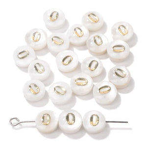 8mm Mother of Pearl Shell Beads for Jewelry Making DIY Bracelet Necklace