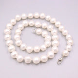 9.5-10mm Freshwater Pearl Beads Chain Necklace Gift