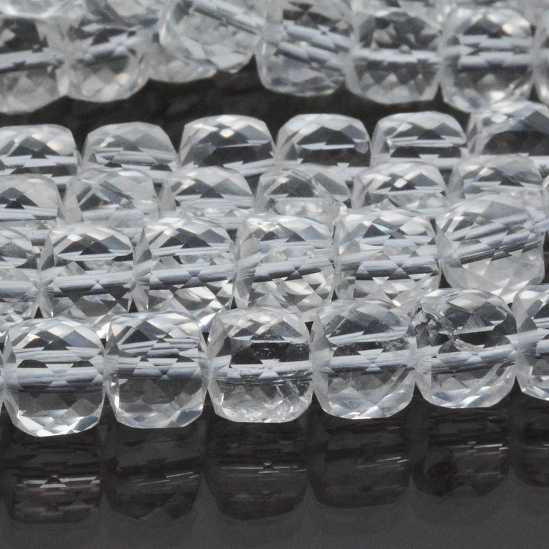 Natural A-AA Quartz Cube Beads 8.5-8.8mm